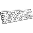 Logitech MX Keys S Advanced Wireless Illuminated Keyboard - Pale Grey, QWERTZ German Layout