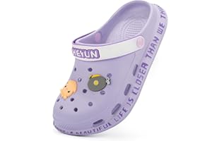 Azooken Enfant Mules et Sabots Mixte Sandales Garçons Filles Plage à Enfiler Antidérapant Pantoufles Clog Plage à Piscine Jardin Sandales24-35