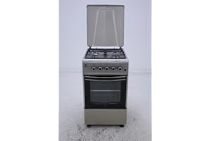 Gasline SHGG 5060AZ Gas Standherd 50cm Edelstahl Gasbackofen mit Gas Grill LPG Erdgas