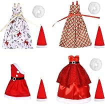 Weihnachtspuppen-Kleidung – Mini-Mütze & Schal Für 1:12 Puppen