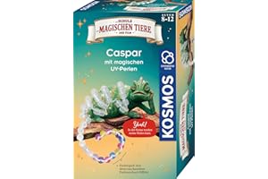 Kosmos Die Schule der magischen Tiere - Caspar mit magischen UV-Perlen, Bastel-Set aus UV-Perlen mit Farbwechsel-Effekt, Experimente zum Thema UV-Strahlung, Experimentierkasten für Kinder ab 8 Jahre