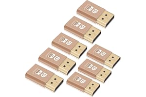 FURJOSTA DP Adapter f黵 virtuelle Anzeige Displayport-Dummy-Stecker Headless Ghost Emulator1080p- 2560x1600p @ 60Hz -8Pack