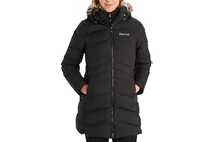 Marmot Kobiety Wm's Montreal Coat, Lekka Kurtka Puchowa, Sprężystość Puchu 700 Fp, Ciepła Parka, Stylowy Płaszcz Zimowy, Wodoodporny, Wiatroszczelny, Black, S