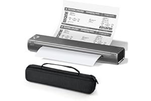 ITARI Stampante termica Bluetooth, portatile, A4, Con Stampa automatica, Piccola stampante, Formato A4, per viaggi e tatuaggi, stampante portatile, supporta Carta termica A4, compatibile Con Android iOS