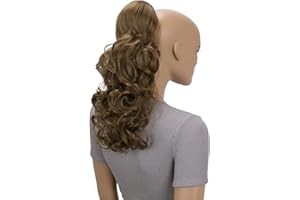CAISHA by PRETTYSHOP 18" Hairpiece Ponytail Extensions Voluminous Wavy Brown PH21