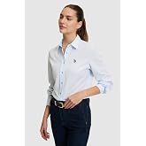 U.S. Polo Assn. Kadın A&ccedil;ık Mavi G&ouml;mlek Basic 50324791-VR003