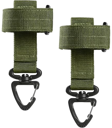 Clip Portaguanti Per Vigili Del Fuoco E Lavoratori – Moschettone In Metallo Con Rivestimento Riflettente – Verde Fluorescente