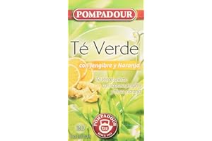 ATOTOP Pompadour Té Verde, Jengibre y Naranja, 20 Bolsitas, 35g