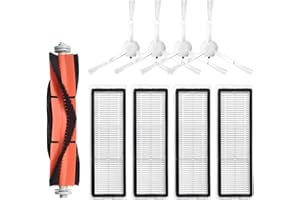 DESCONOCIDO HUAYUWA - Juego de accesorios de repuesto para aspiradora Mijia 1C, 1 cepillo principal + 4 cepillos laterales + 4 filtros HEPA