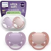Philips Avent Ultra Soft Pacifiers: Anatomically Designed for Babies 6-18 Months, Flexible Shield, Symmetrical Silicone Teat,