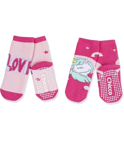 6 Paia Di Calzini Antiscivolo Per Bambina In Cotone Morbido – Calze Neonato Con Gommini E Fantasie Animali (0-5 Anni)