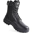 IODSON Men's Military Tactical Boots with Side Zipper, Puncture Resistant Work Boots, Desert Combat Boots, Army Jungle Boots, 8 Inches Lightweight Hiking Boots