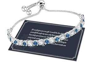 J.Fée Regalo per Lei Regalo Donna, Bracciale Donna Argento 925 con 5A Sparkle Zircone Bracciale Tennis Bracciali Argento Bracciali Donna Argento Gioielli Donna Regali Donna per Mamma Lei