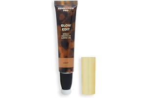 Revolution Pro, Glow Edit, Cream Contour & Bronze, Face Contour Wand, Sculpts & Defines Face, Lightweight Creamy Formula, Matte Finish, Light, 15ml