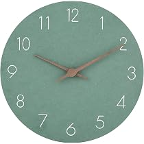 CalleaDesign Orologio da parete moderno piccolo in legno con numeri romani Sirio