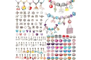 SHJOEE Kit per Braccialetti Fai Da Te Ragazza 162 Pezzi - Crea Gioielli Bambina - Idee Regalo 5-13 Anni per Compleanno, Natale
