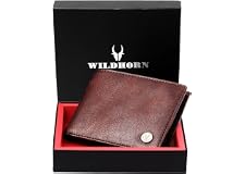 Wildhorn® Rfid Protected Genuine High Quality Leather Wallet For Men(Brown) 10 cm
