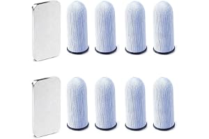 8 stycken gaming fingerärmar, ventilerande fingerlock för mobila spel, svettbeständiga tumfodral, ultratunn pekskärm fingersk