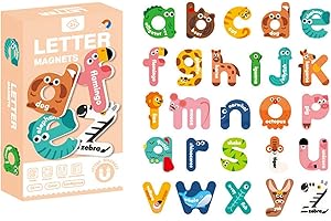 TTXSDYD Alphabet Magnets Toys, Magnetic Letters And Numbers For Children, Animal-Shaped Magnetic Alphabet, Educational Jumbo Animal Magnetic Letters For Kids, Jumbo Magnetic For Fridge (B)
