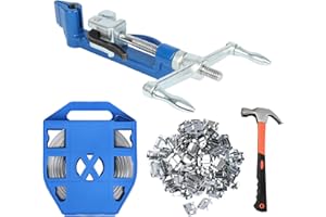 U.S. Solid Kit Feuillard de Cerclage Métallique Acier Inoxydable 304 - pour Palette Professionnel, Bande 19mm x 30m avec 100 Clips Sécurité et Marteau