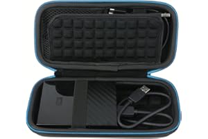 pour WD My Passport/pour Samsung/pour Toshiba Portable Disque Dur Externe Portable Étui Housse par Khanka (Black 2)