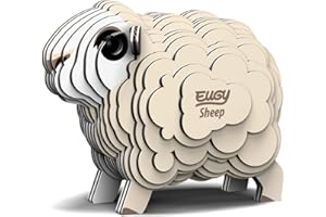 EUGY 018 Oveja. Eco-Friendly 3D Paper Puzzle