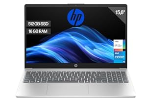 HP 15-fd0370ns - Ordenador portátil de 15.6" FHD (Intel Core i5-1334U, 16GB RAM, 512GB SSD, Intel Iris Xe Graphics, Sin Sistema Operativo) Plata - Teclado QWERTY Español