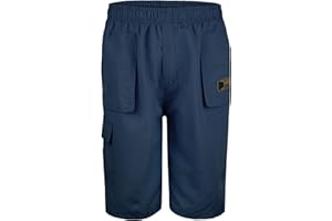 RageIT LOTMART Kids Plain & Camouflage Multipocket Shorts Boys Army Print Cargo Combat