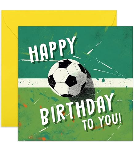 Words 'n' Wishes Geburtstagskarte Für Enkelsohn – Fußball-Design Mit Folie, 155x217 Mm