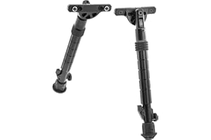 UTG Unisex – Erwachsene Recon Flex Keymod Bipod, Matte Black, 8.0"-11.8" Center Heigh TL-BPDK02 Zweibein, schwarz, one Size, Einheitsgröße