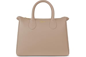 Parubi Sac à Main Femme, Sacs à Main en Cuir Souple Véritable, Sac à Bandoulière avec Poignées, Sacs Bandoulière Élégante Sac Taille Moyenne pour Femmes et Filles, Fabriqué en Italie (Ada)