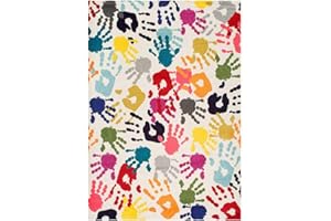 UN AMOUR DE TAPIS 1A2T - Tapis Enfant 120x170cm, Tapis Chambre Tapis Multicolore, Tapis Rectangulaire, 2619