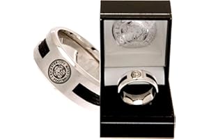 Leicester City F.C. Black Inlay Ring Large Official Merchandise
