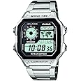 Casio Men's Watch AE1200WHD-1AV Stainless Steel Analog Digital Watch Ten Year Battery Life for Boys