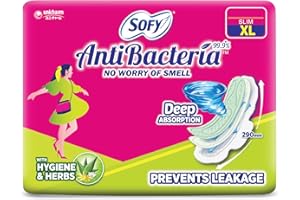 Sofy Women Anti Bacteria Extra Long Sanitary Pads, X-Large, Pack Of 48