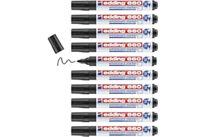 Rotulador edding para pizarra blanca 660 color negro punta redonda 3 mm