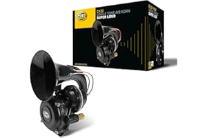 HELLA Trompette CA20-115dB(A) - Plage de fréquences: 400Hz - à tonalité aiguë - pneumatique-électrique - ECE - Couleur du carter: noir - Quantité: 1-3PA 013 410-041