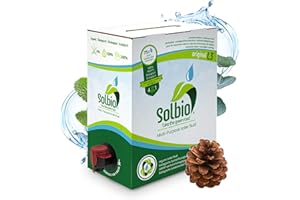 ‎SOLBIO Solbio Original Sanitärflüssigkeit für Campingtoilette 3l 100% Bio & Vegan - Biologisch abbaubarer Sanitärzusatz mit Duft von Eukalyptus, Kiefer und Minze