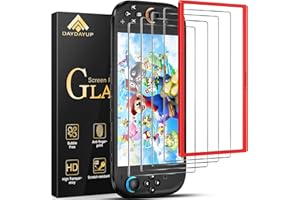 daydayup 4 Stücke Panzerglas für Nintendo Switch 2 Model 2025, Schutzfolie Folie schutzglas Displayschutzfolie für Nintendo Switch 2, Anti Kratzer, Bläschenfrei, HD Clear, 9H Härt, Switch Skin