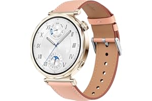 Meliya For Huawei Watch GT5 41 mm Bracelet/Huawei Watch GT4 41 mm Bracelet Women Men Soft Leather Watch Strap 18 mm for Huawei GT4/GT5 41 mm Smartwatch Replacement Straps