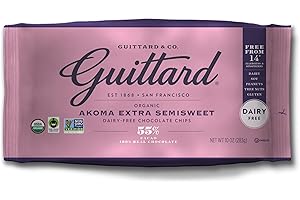 Guittard - Organic Akoma Semi-Sweet Baking Chips with 55% Cacao, 10oz (283g)