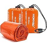 HONYAO Notfalldecke Schlafsack, Survival Biwaksack Erste Hilfe Rettungsdecken Wasserdicht Notfallzelt Ultraleicht Hitzeabweis