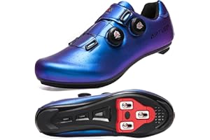 ARTVEP Chaussures de Cyclisme pour Hommes Chaussures de vélos de Route pour Femmes compatibles avec Look SPD SPD-SL Delta Cleats Chaussures Indoor/Outdoor