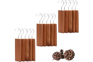 Gachiwar Repelente de polilla para armarios, conjunto de bloques de cedro 15 para el almacenamiento de ropa, eficiente natural cedro polilla polilla repelente chips de cedro