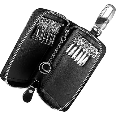 Portachiavi Batman In Pelle - Set Da 2, Organizzatore Chiavi Con Fibbia A Pipistrello - Foto 8