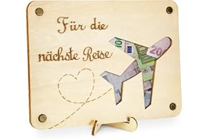 ‎TAKULA TAKULA Geburtstagskarte Flugzeug Geldgeschenk Reise Weltreise Geschenk Geldgeschenke Verpackung Wunscherfüller Geldgeschenk|Reise