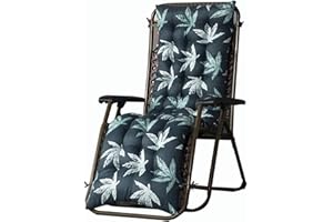 MCNDSI Coussin De Chaise Coussin De Chaise Longu Bain De Soleil, Longue De Jardin Coussin Transat Jardin Exterieur Matelas Pour Transat Coussin Transat Pour Fauteuil Relax Lounge(B,160x48cm/62.9x18.8in)
