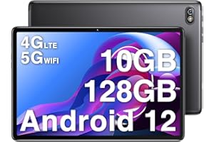 Blackview Tablet 10 Pulgadas Android 12 Tab 7 Pro 6GB RAM + 128GB ROM(1TB TF), Dual 4G LTE + 5G WiFi, Octa Core, Batería 6580mAh/FHD 1920 * 1200/8MP+13MP/BT 5.0/GPS/OTG/Type C