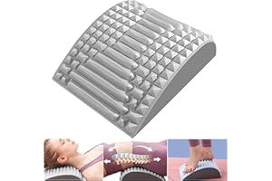 TZEKING Poduszka lędźwiowa EVA, ortopedyczna, ortopedyczna, ortopedyczna poduszka lędźwiowa, poduszka do masażu, zmniejsza ból kręgosłupa, podparcie lędźwiowe