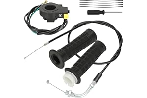YOXUFA Throttle Cable Assembly Twist Throttle Handle Grip Kit for 2 Stroke Engine 80cc 100cc 49cc 50cc Gas Motor Motorized Bicycle Bike Parts with 7/8" 22mm Handlebar, YO-BT-22MM